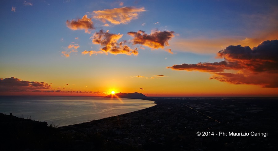 tramonto sul circeo